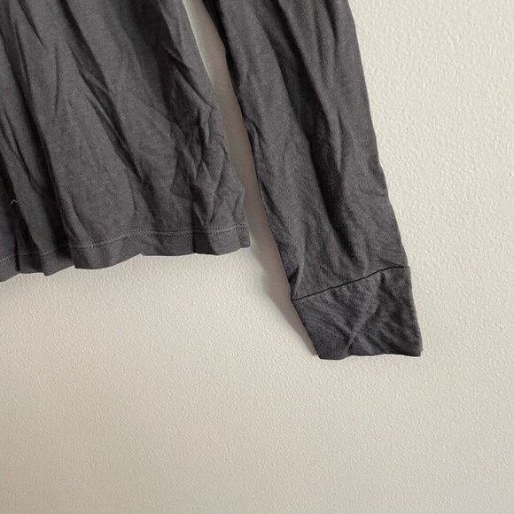 American Eagle Outfitters Women SZ S Gray Life’s A Party Long Sleeve T Shirt NWT - Picture 2 of 8